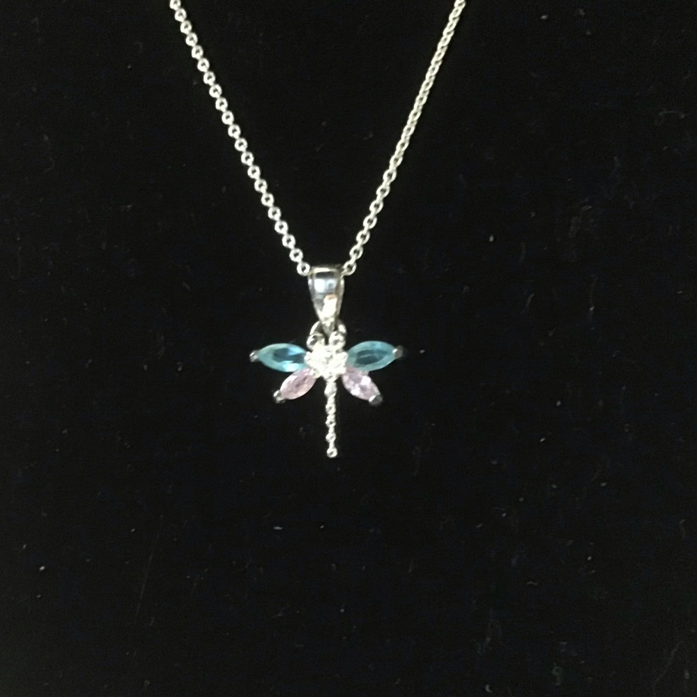 CZ Dragonfly Necklace🔴 - Picture 1 of 4